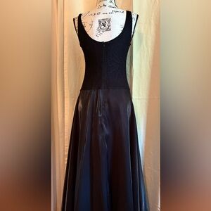 JS Collections Black 2 piece shimmering dress w/cardigan